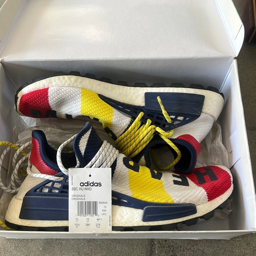Men's size 10.5 Adidas Billionaire Boys Club Human Race NMD
